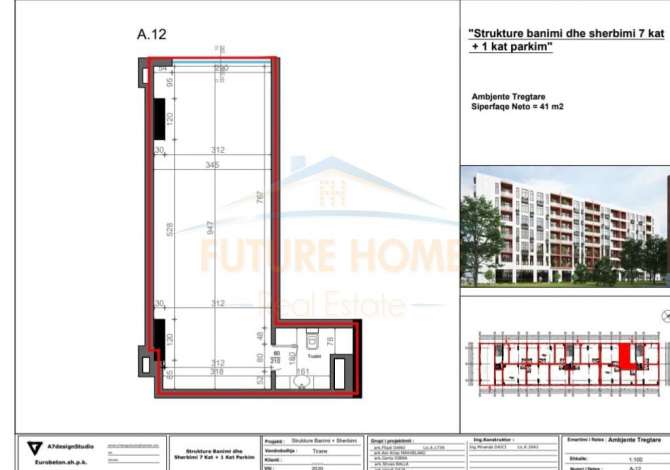 Business Property in Sale 3+1 in Tirana - 102,500 Euro