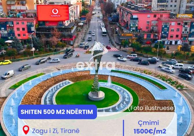 Truall ose Toke  ne Tirane - 750,000 Euro