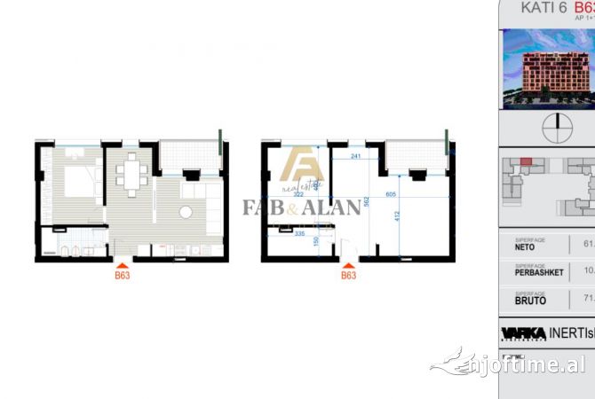 Shtepi ne shitje 1+1 ne Tirane - 95,000 Euro