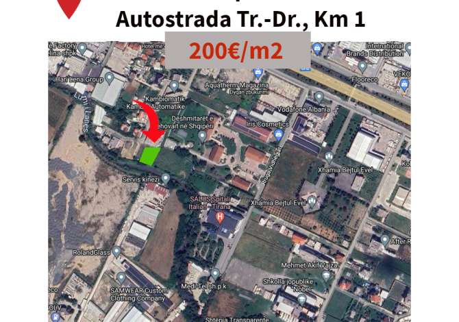 Truall ose Toke ne Tirane - 140,000 Euro