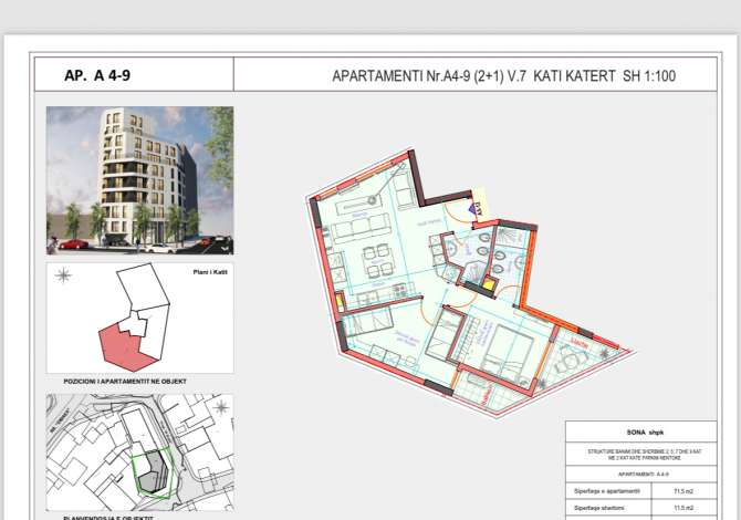 Shtepi ne shitje 2+1 ne Tirane - 209,999 Euro