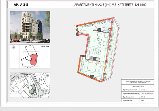 Shtepi ne shitje 1+1 ne Tirane - 179,999 Euro
