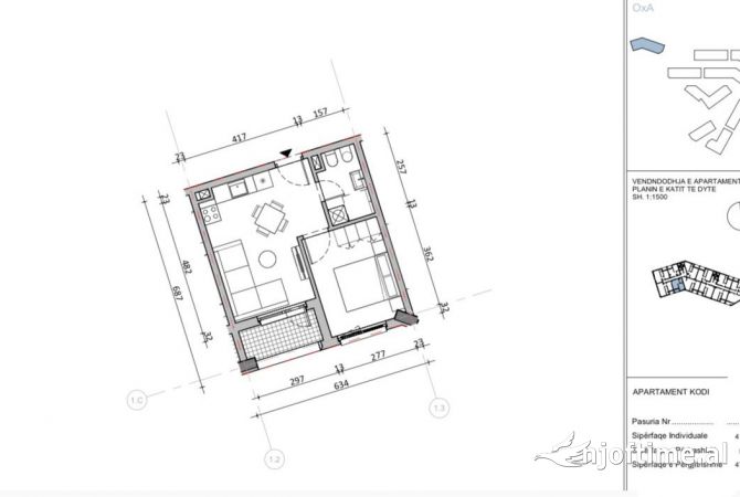 Shtepi ne shitje 1+1 ne Tirane - 69,000 Euro