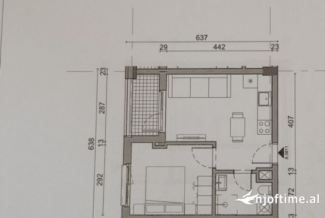 Shtepi ne shitje 1+1 ne Tirane - 74,260 Euro