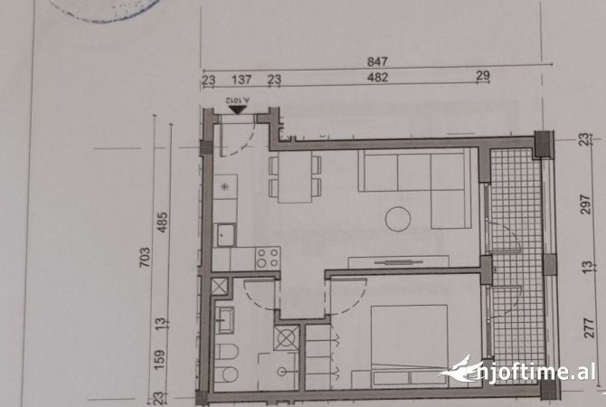Shtepi ne shitje 1+1 ne Tirane - 74,260 Euro