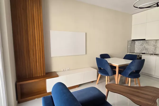 Shtepi me qera Apartament ne Tirane, 1+1, Mobilimi Pjeserisht e mobiluar, Pagesa 450  Euro.