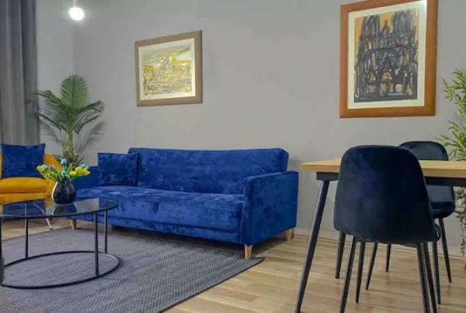 Shtepi me qera Apartament ne Tirane, 1+1, Mobilimi E mobiluar, Pagesa 700  Euro.