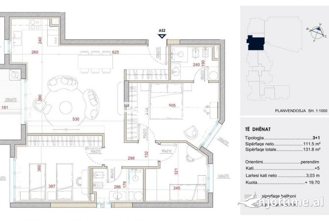 Shtepi ne shitje 3+1 ne Tirane - 263,600 Euro