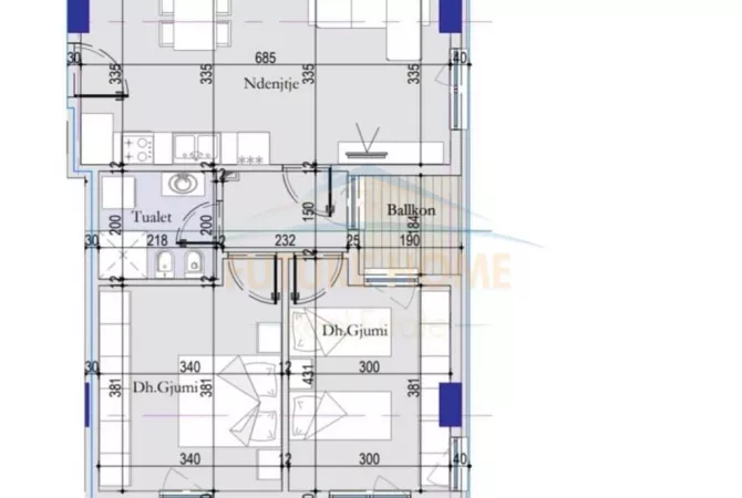Shtepi ne shitje 2+1 ne Tirane - 99,900 Euro