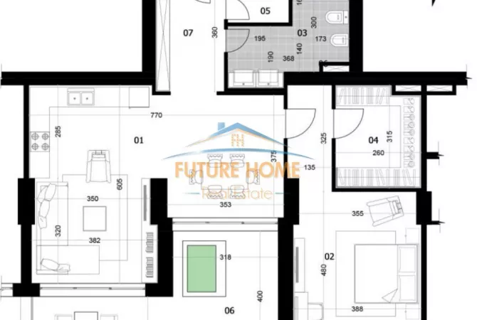 Shtepi ne shitje 1+1 ne Tirane - 644,397 Euro