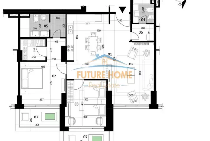 House for Sale 2+1 in Tirana - 702,084 Euro