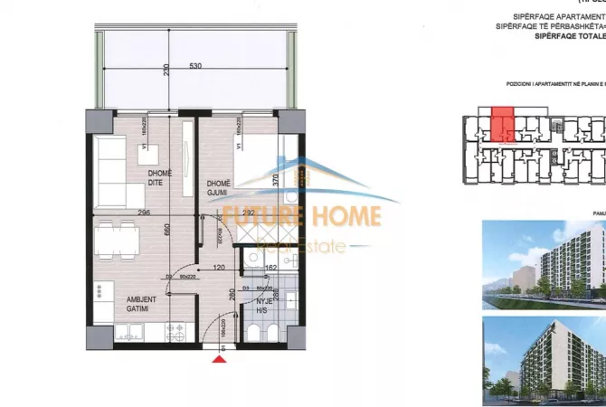 Shtepi ne shitje 1+1 ne Tirane - 106,000 Euro