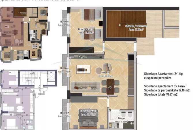 Shtepi ne shitje 2+1 ne Tirane - 229,170 Euro