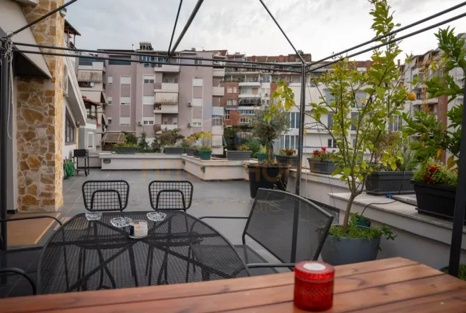 Penthouse (panoramic top floor) for sale in Tirana 3+1, Furnished