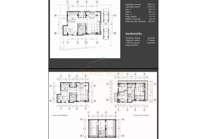 Luxury villas for sale in Tirana 3+1, Emty