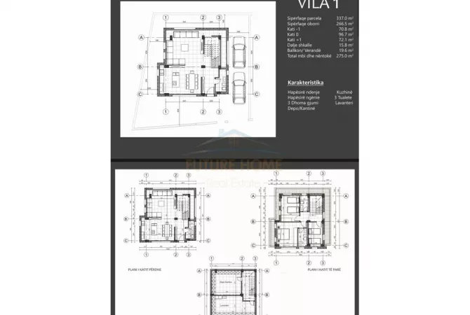 Shtepi ne shitje 3+1 ne Tirane - 825,000 Euro
