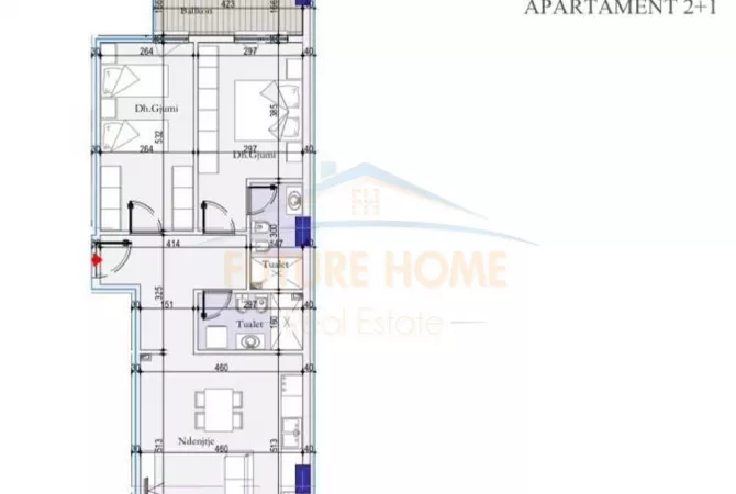 Shtepi ne shitje 2+1 ne Tirane - 138,060 Euro