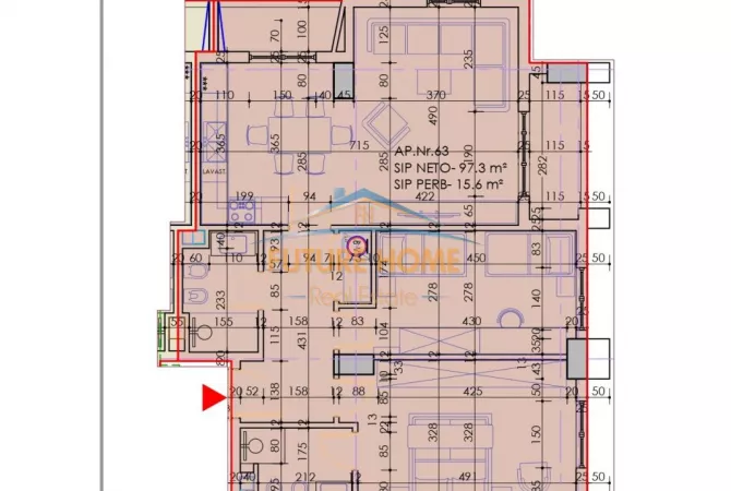 Casa in vendita 2+1 a Tirana - 152,400 Euro