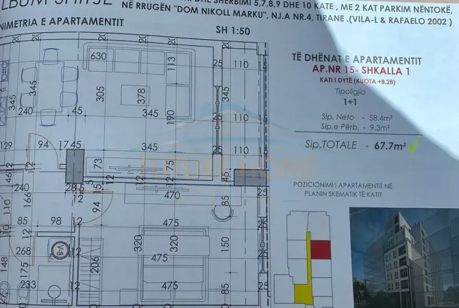 Casa in vendita 1+1 a Tirana - 91,400 Euro