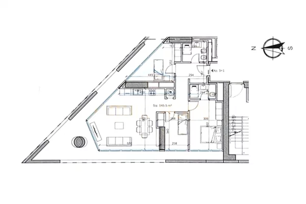 Apartment for sale in Tirana 3+1, Emty