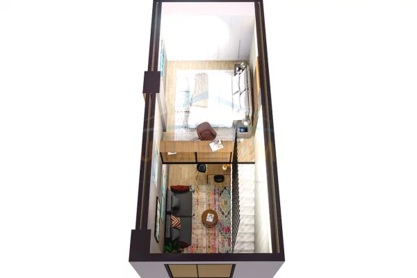 Shtepi ne shitje Apartament ne Durres, Garsoniere, Mobilimi Bosh, pa mobiluar, Pagesa 55,000  Euro.