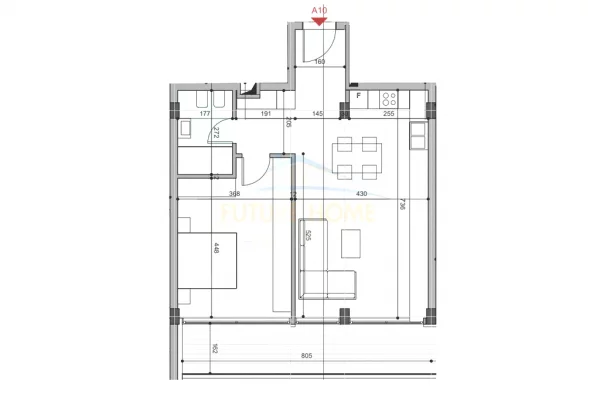 House for Sale 1+1 in Tirana - 194,880 Euro