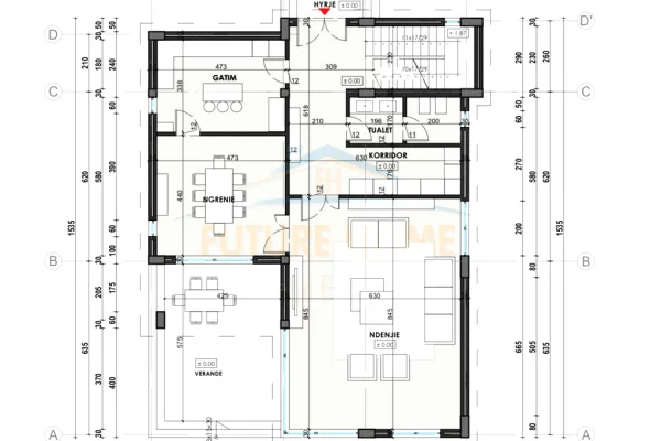 Shtepi ne shitje Vila Luksoze ne Tirane, 3+1, Mobilimi Bosh, pa mobiluar, Pagesa 630,000  Euro.
