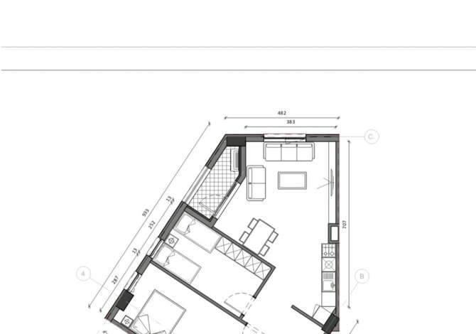 Shtepi ne shitje 2+1 ne Tirane - 130,760 Euro