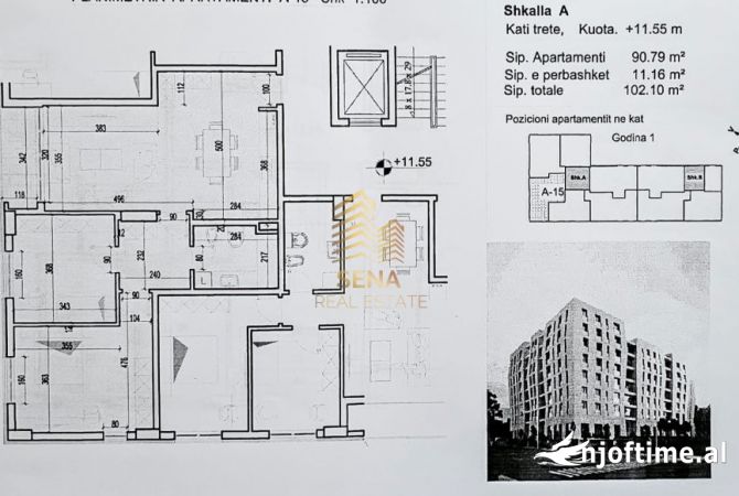 Shtepi ne shitje 2+1 ne Tirane - 152,500 Euro