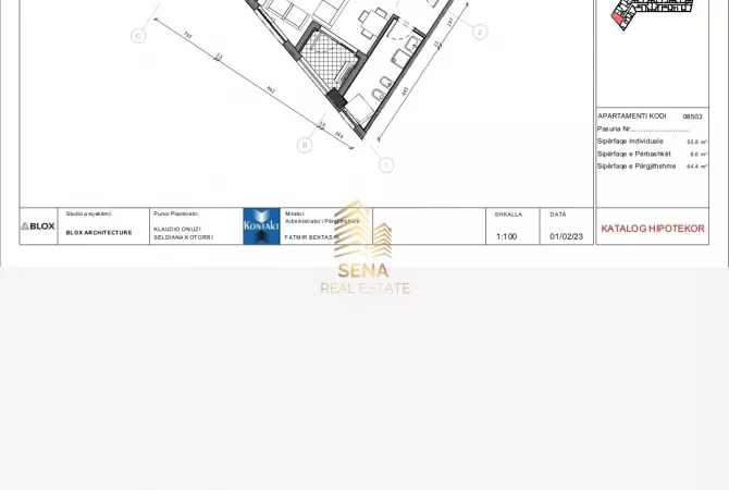 Shtepi ne shitje 1+1 ne Tirane - 103,000 Euro