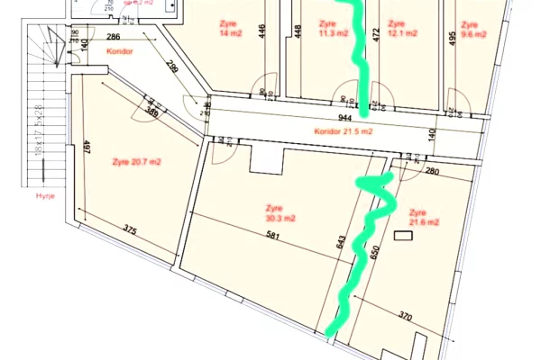 Business Property for Rent 3+1 in Tirana - 2,000 Euro