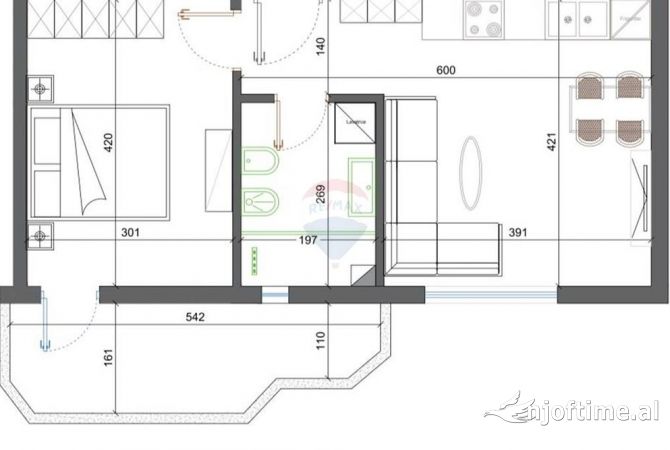 Ambient biznesi me qera 2+1 ne Tirane - 3,800 Euro
