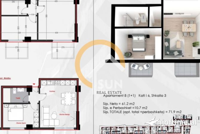 Shtepi ne shitje 1+1 ne Lezhe - 122,230 Euro