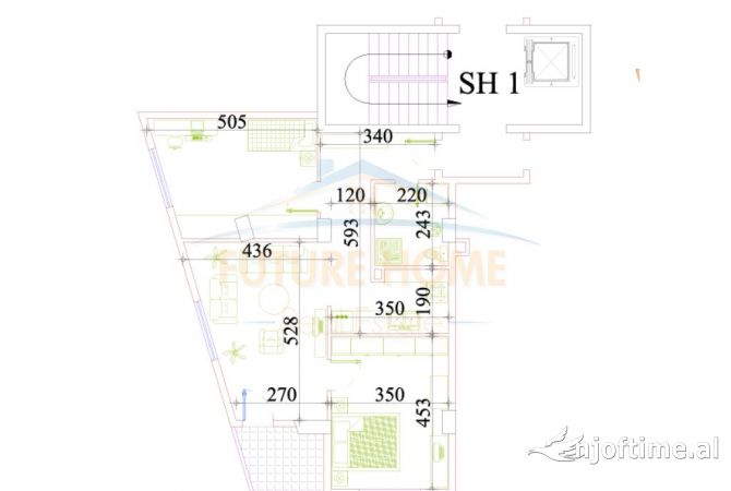 Shtepi ne shitje 2+1 ne Tirane - 114,000 Euro