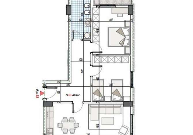 Shtepi ne shitje 2+1 ne Tirane - 126,000 Euro