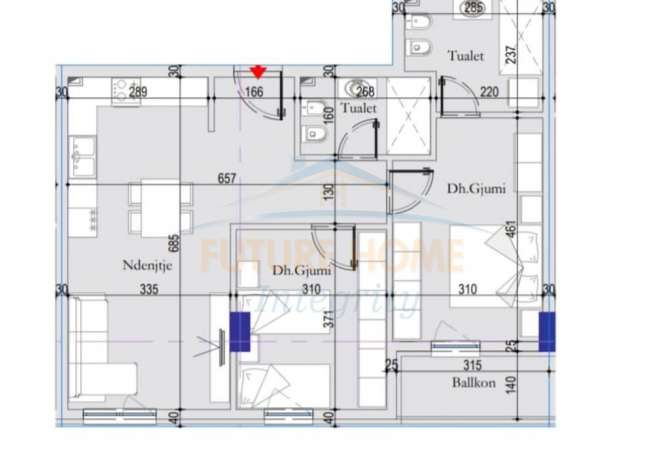 Shtepi ne shitje 2+1 ne Tirane - 110,000 Euro