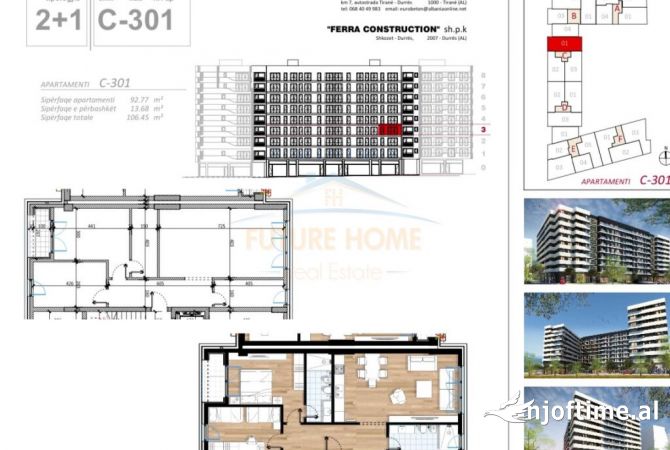 Shtepi ne shitje 2+1 ne Tirane - 160,000 Euro