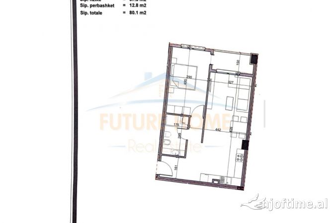 Shtepi ne shitje 1+1 ne Tirane - 88,000 Euro
