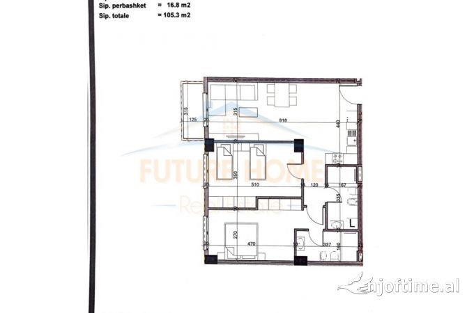 Shtepi ne shitje 2+1 ne Tirane - 104,500 Euro