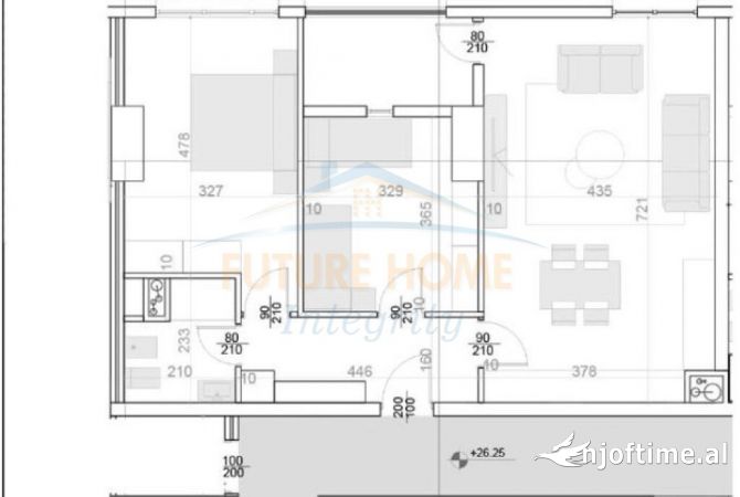 Shtepi ne shitje 2+1 ne Tirane - 255,000 Euro
