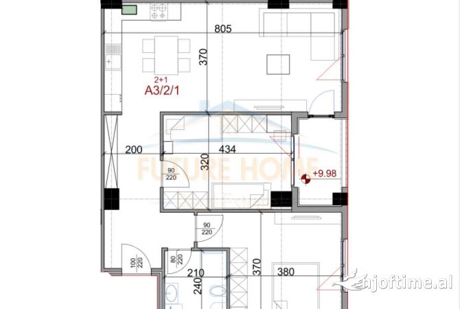 Shtepi ne shitje 2+1 ne Tirane - 169,000 Euro