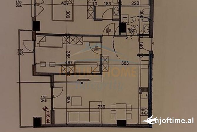 Shtepi ne shitje Apartament ne Tirane, 2+1, Mobilimi Bosh, pa mobiluar, Pagesa 169,000  Euro.