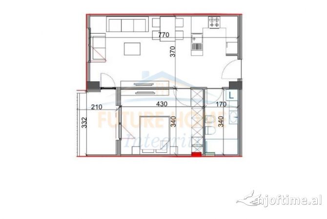 Shtepi ne shitje 1+1 ne Tirane - 119,000 Euro