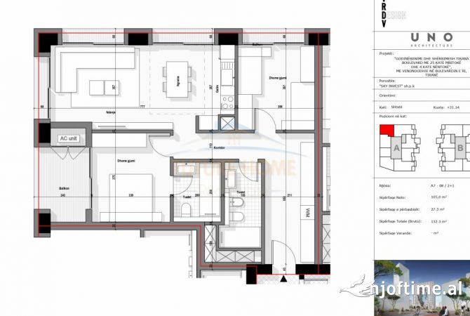 Shtepi ne shitje 3+1 ne Tirane - 291,000 Euro