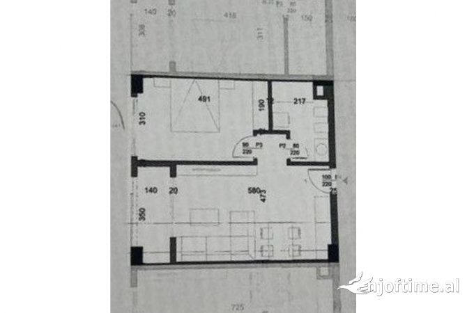 Shtepi ne shitje 1+1 ne Tirane - 102,000 Euro