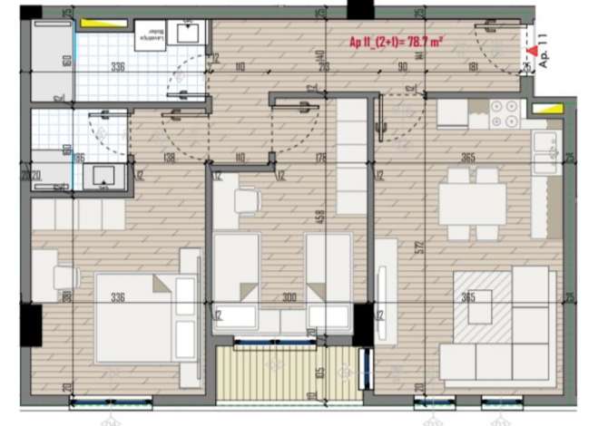 Shtepi ne shitje 2+1 ne Tirane - 86,145 Euro