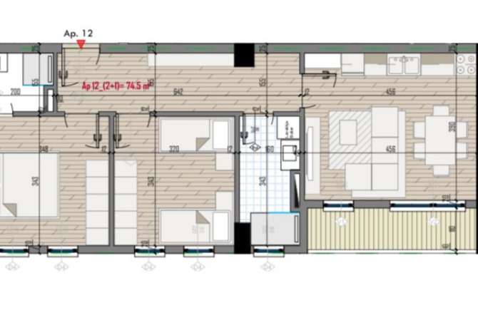 Shtepi ne shitje 2+1 ne Tirane - 85,740 Euro