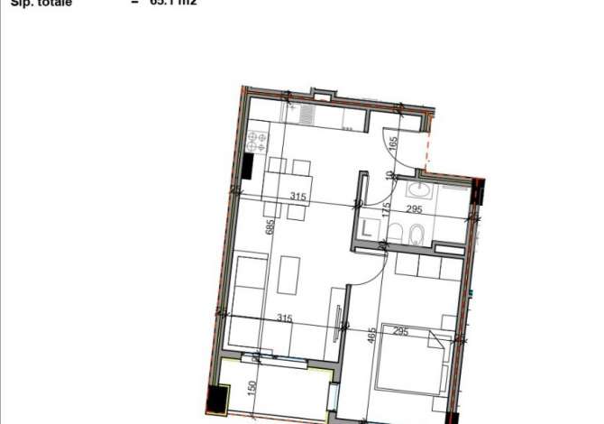 Shtepi ne shitje 1+1 ne Tirane - 65,100 Euro