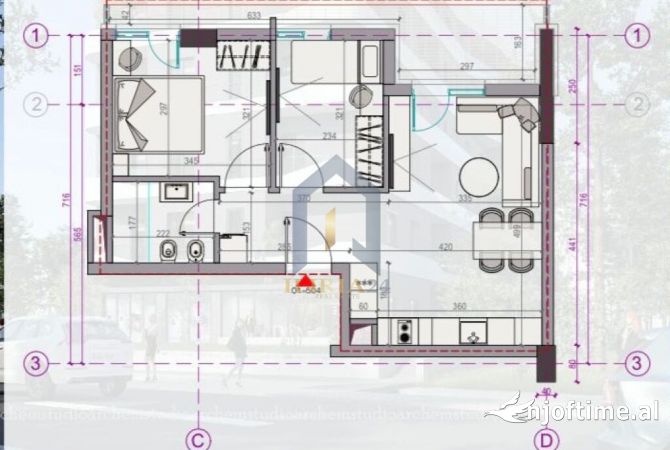 Shtepi ne shitje 2+1 ne Durres - 87,500 Euro