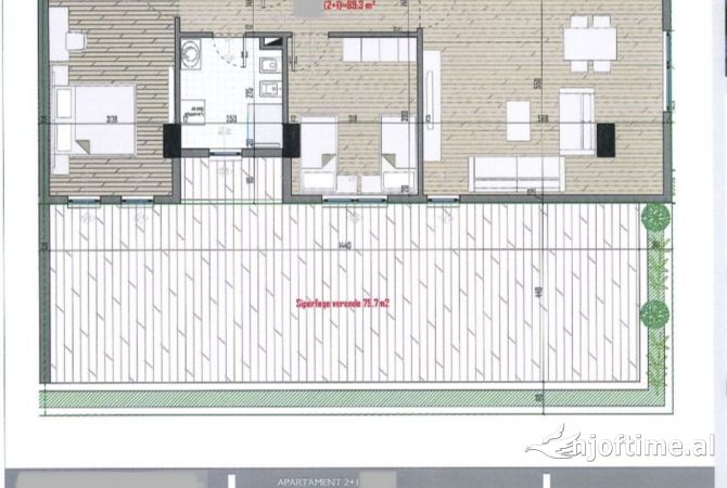 Shtepi ne shitje 2+1 ne Tirane - 130,464 Euro